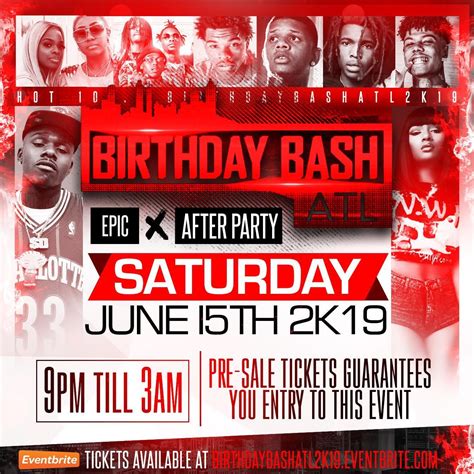 birthday bash atlanta ga